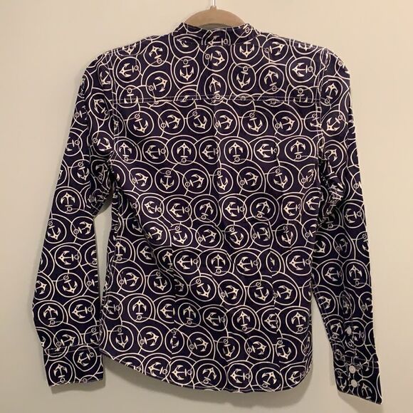 L.L. Bean Anchor Wrinkle Free Oxford Shirt - Picture 4 of 5